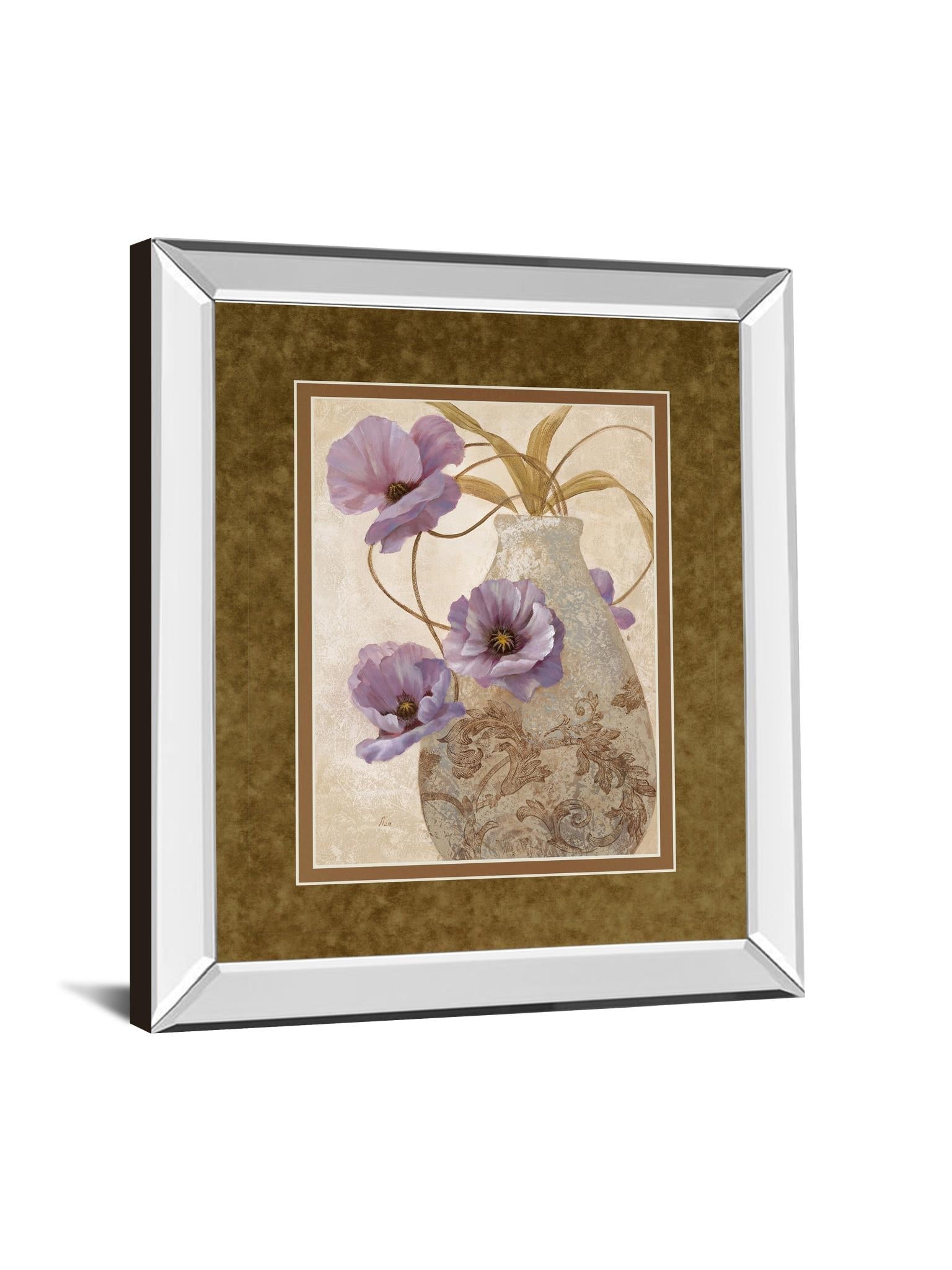 Mirrored Frame Purple Sophistication Ii By Nan 34X40 Mirror Frame Print