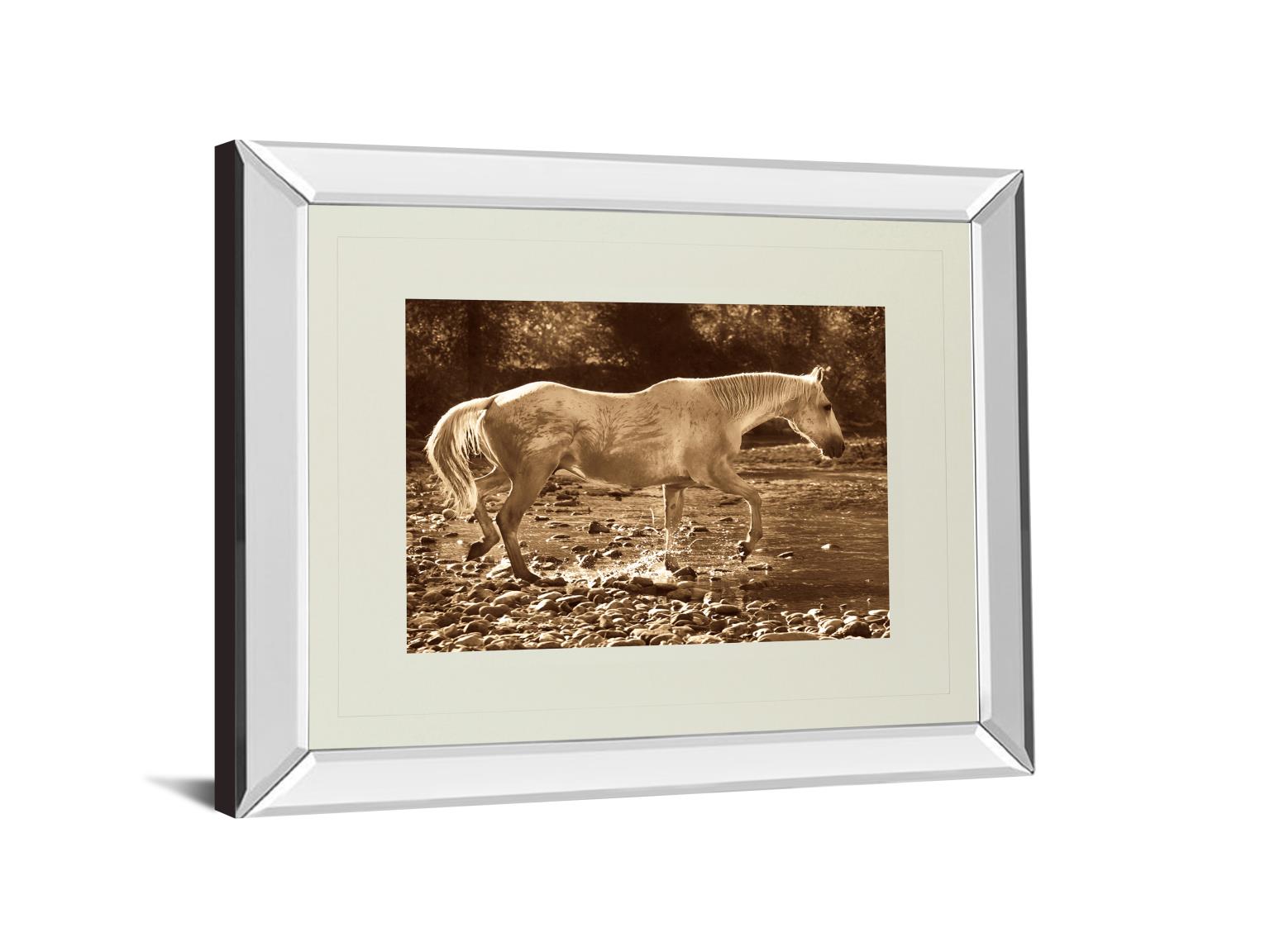 Mirrored Frame The Crossing By Wendy Caro 34X40 Mirror Frame Print