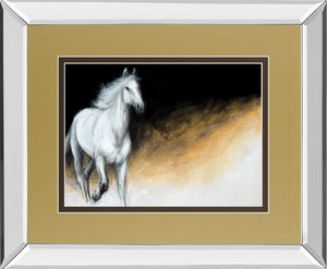 Mirrored Frame Light And Dark By Milenko Katic 34X40 Mirror Frame Print