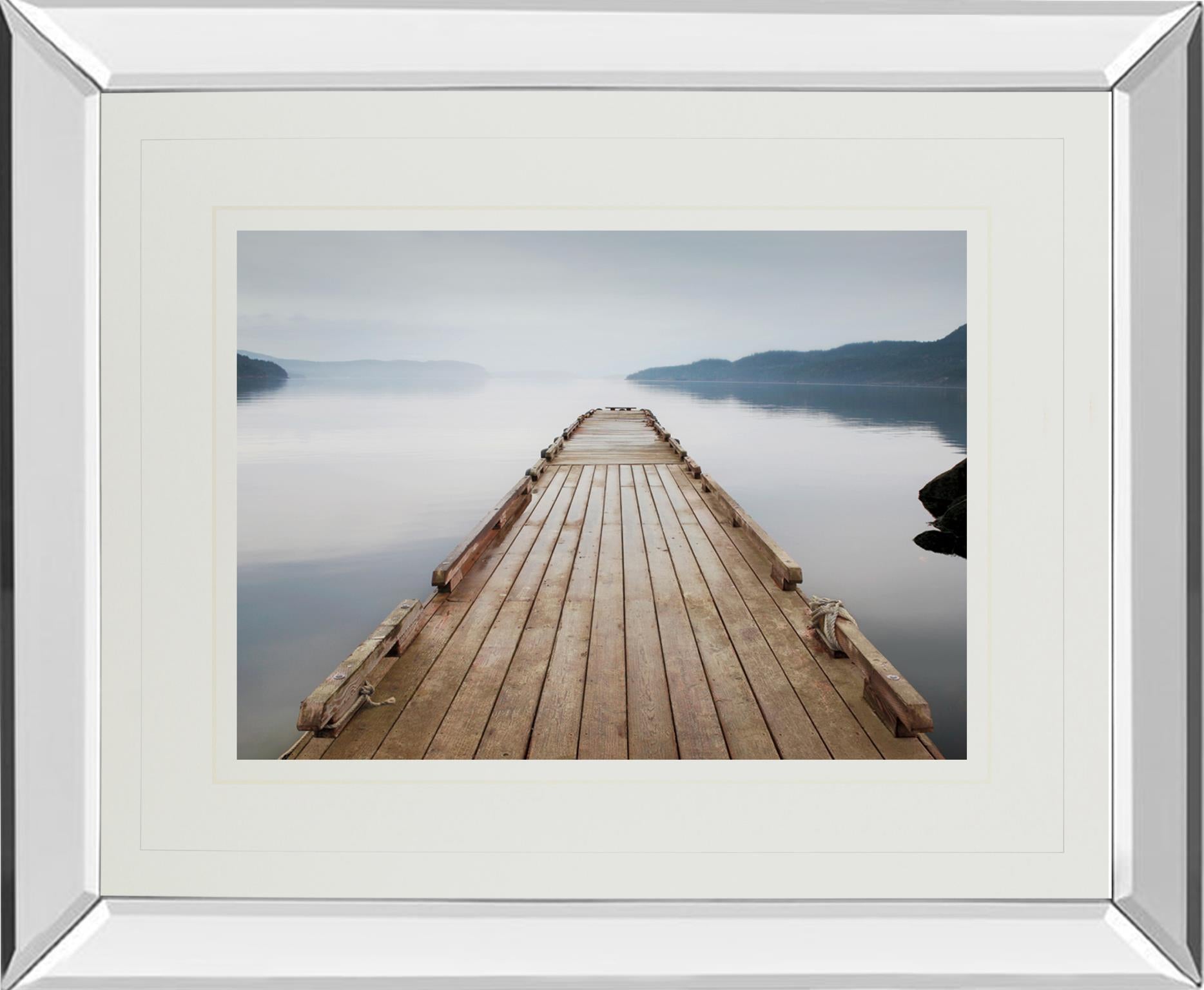 Mirrored Frame Off Orcas Island By Michael Cahill 34X40 Mirror Frame Print