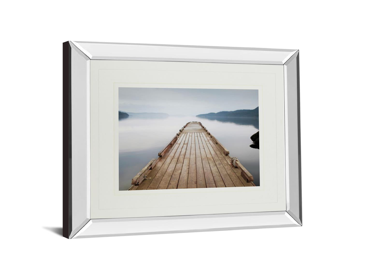 Mirrored Frame Off Orcas Island By Michael Cahill 34X40 Mirror Frame Print