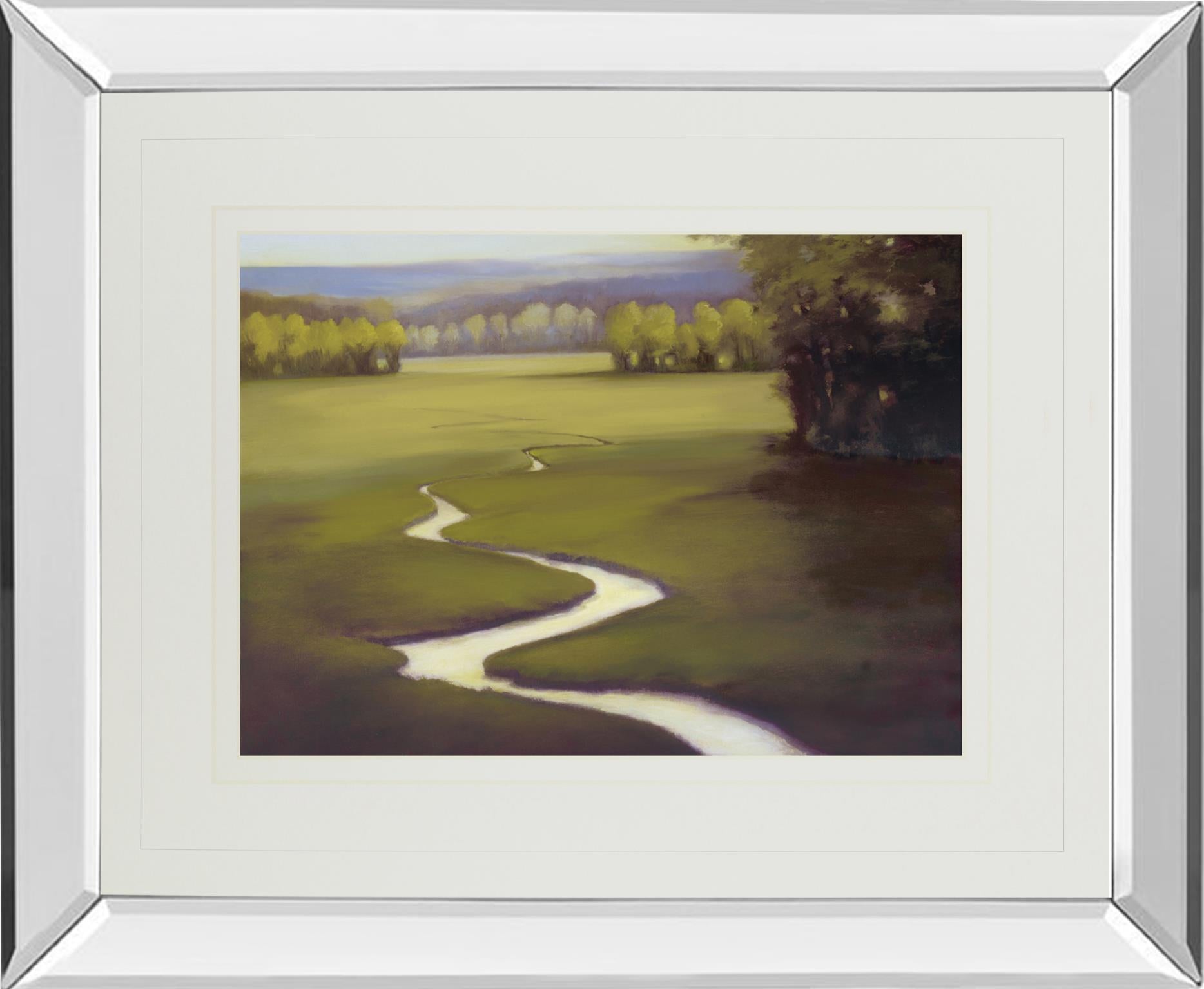 Mirrored Frame Lifting Mist By Lynne Windsor 34X40 Mirror Frame Print