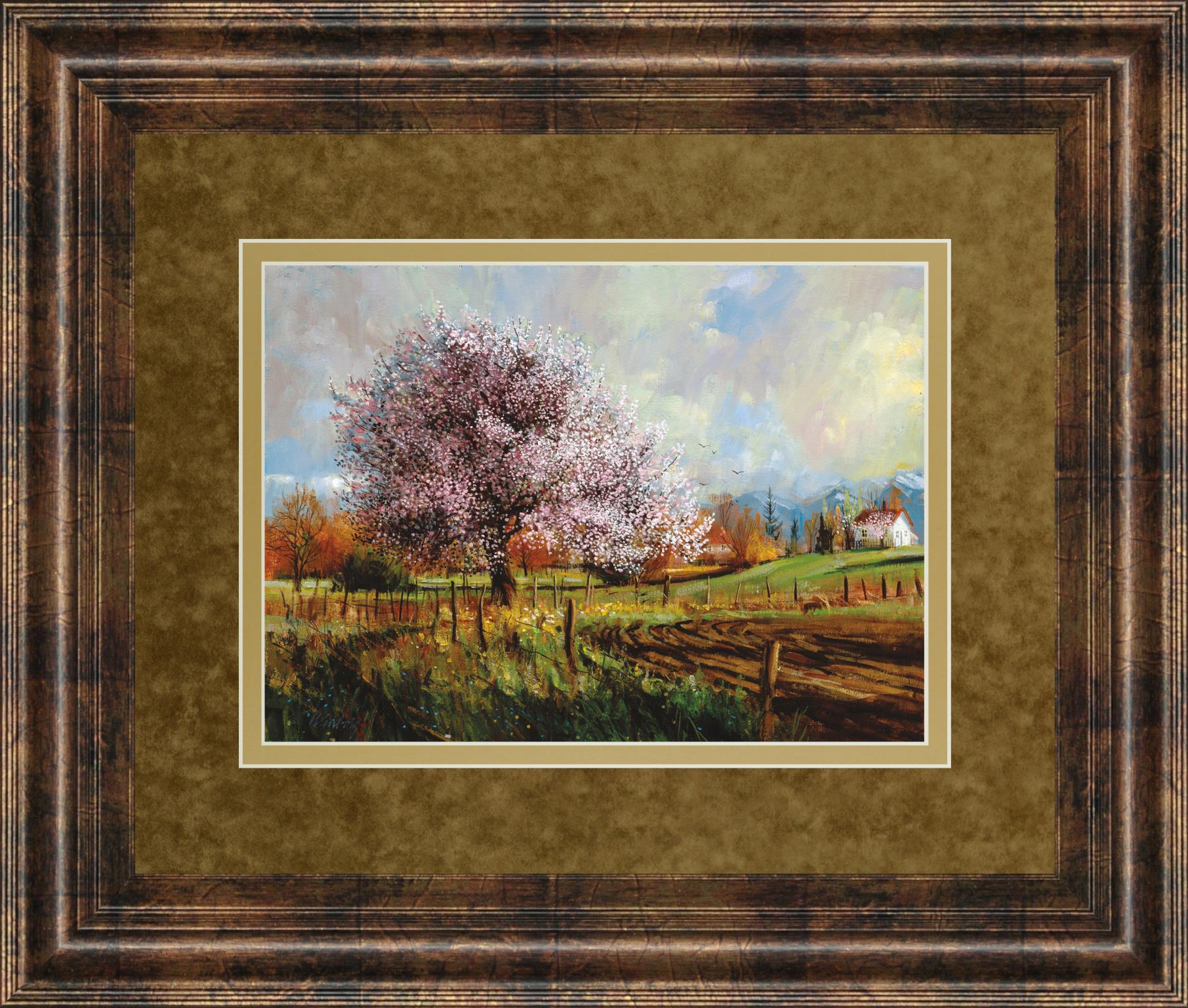 Spring Blossoms By Larry Winborg 34X40 Framed Print