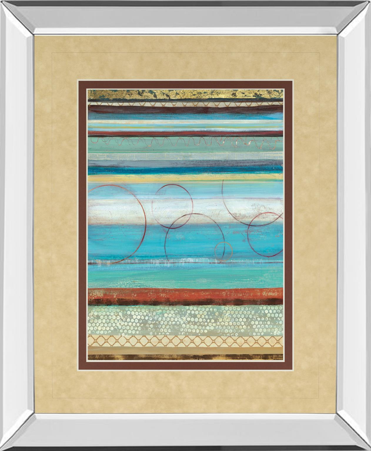 Mirrored Frame Strata I By Tava Studios 34X40 Mirror Frame Print