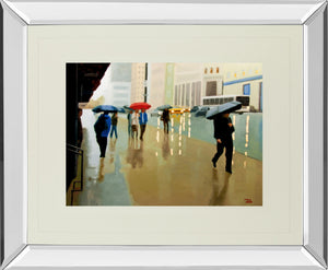 Mirrored Frame New York State Of Mind By Tate Hamilton 34X40 Mirror Frame Print