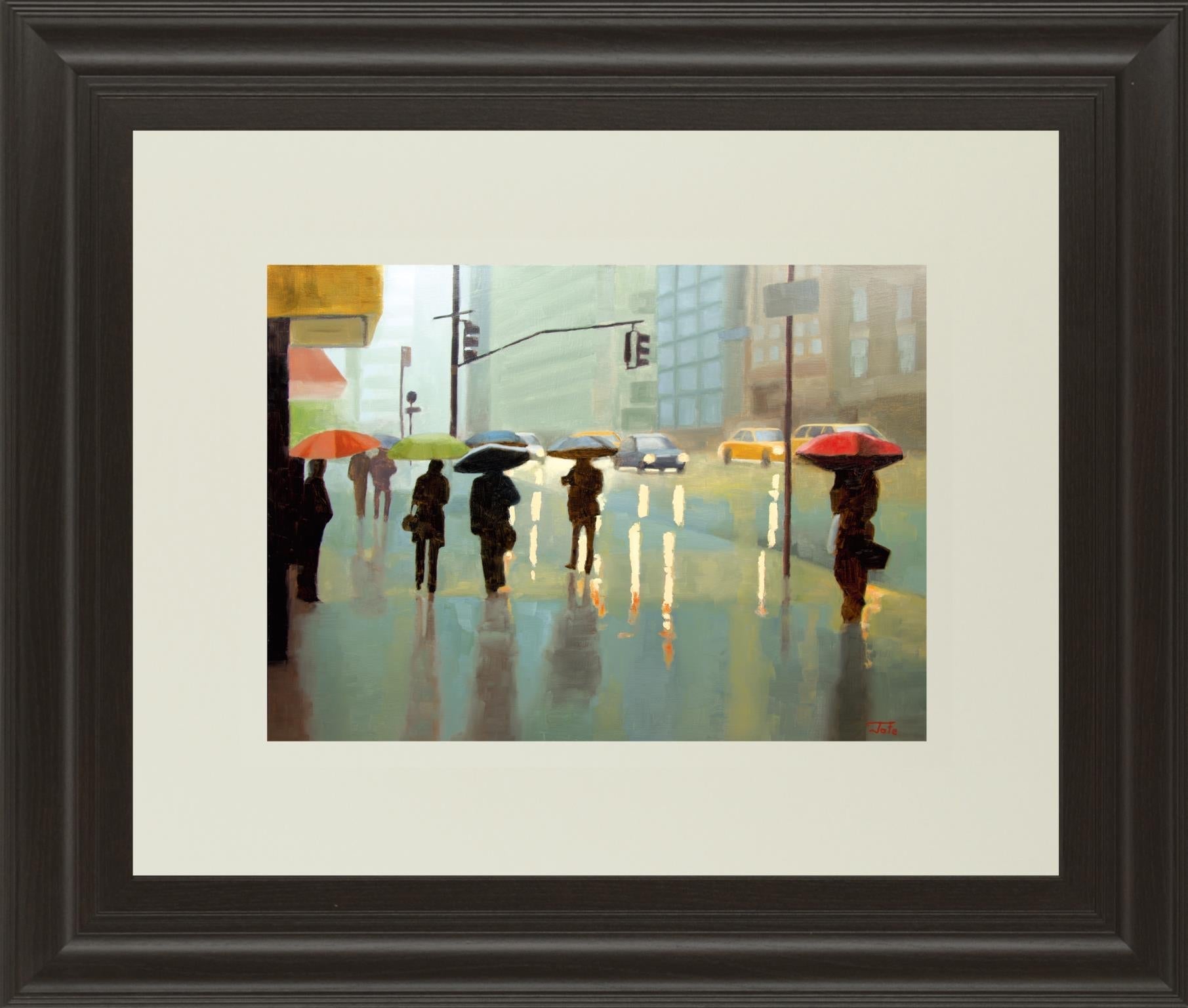 New York Reality By Tate Hamilton 34X40 Framed Print