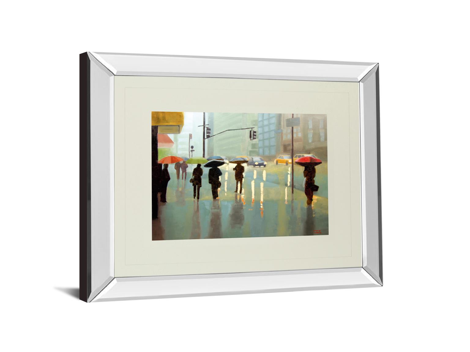 Mirrored Frame New York Reality By Tate Hamilton 34X40 Mirror Frame Print