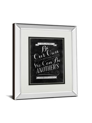 Mirrored Frame Be Our Own By Sd Graphic 34X40 Mirror Frame Print