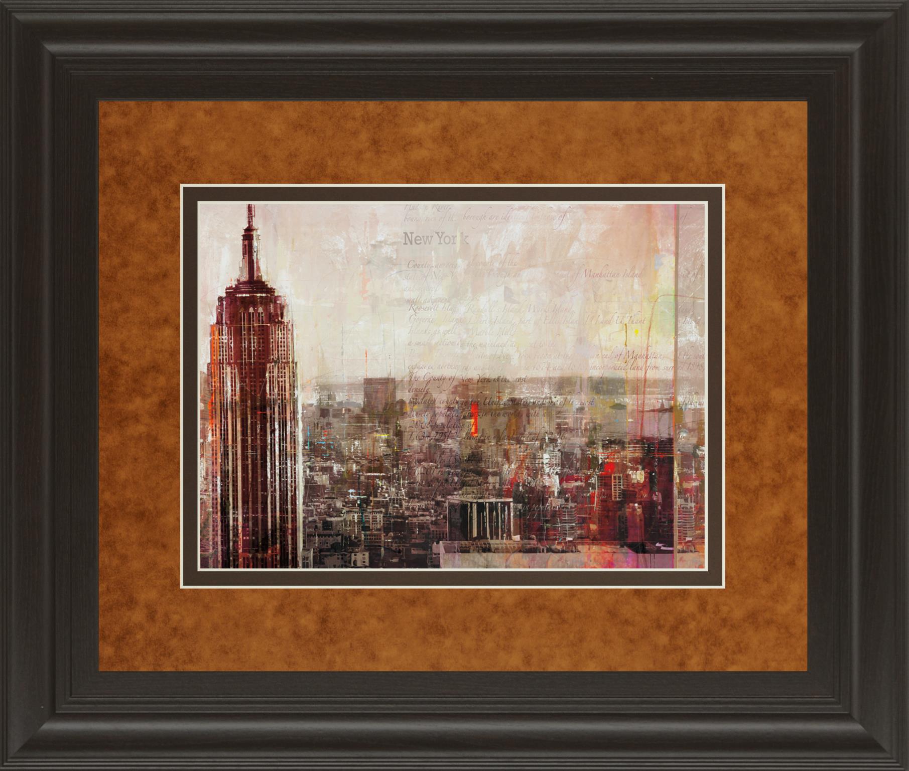 Shades Of New York By Markus Haub 34X40 Framed Print
