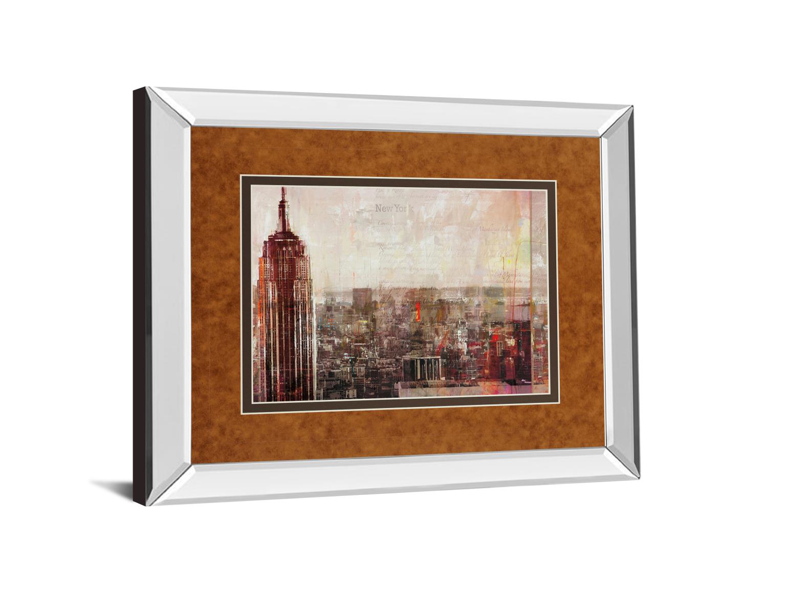 Mirrored Frame Shades Of New York By Markus Haub 34X40 Mirror Frame Print