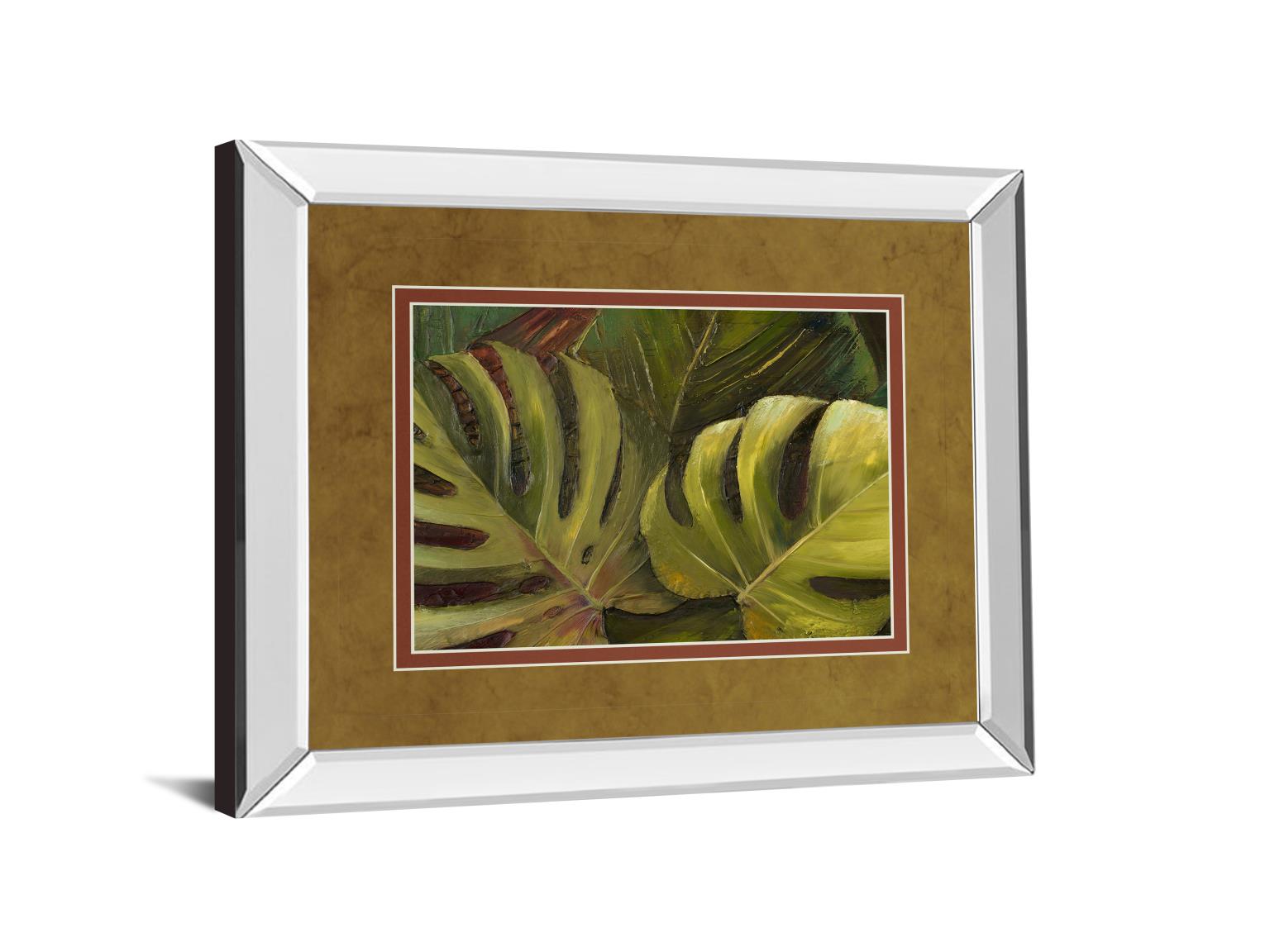 Mirrored Frame Green For Ever I By Patricia Pinto 34X40 Mirror Frame Print