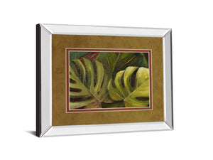 Mirrored Frame Green For Ever I By Patricia Pinto 34X40 Mirror Frame Print