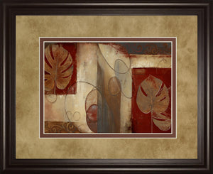 Inspiration In Crimson By Patricia Pinto 34X40 Framed Print