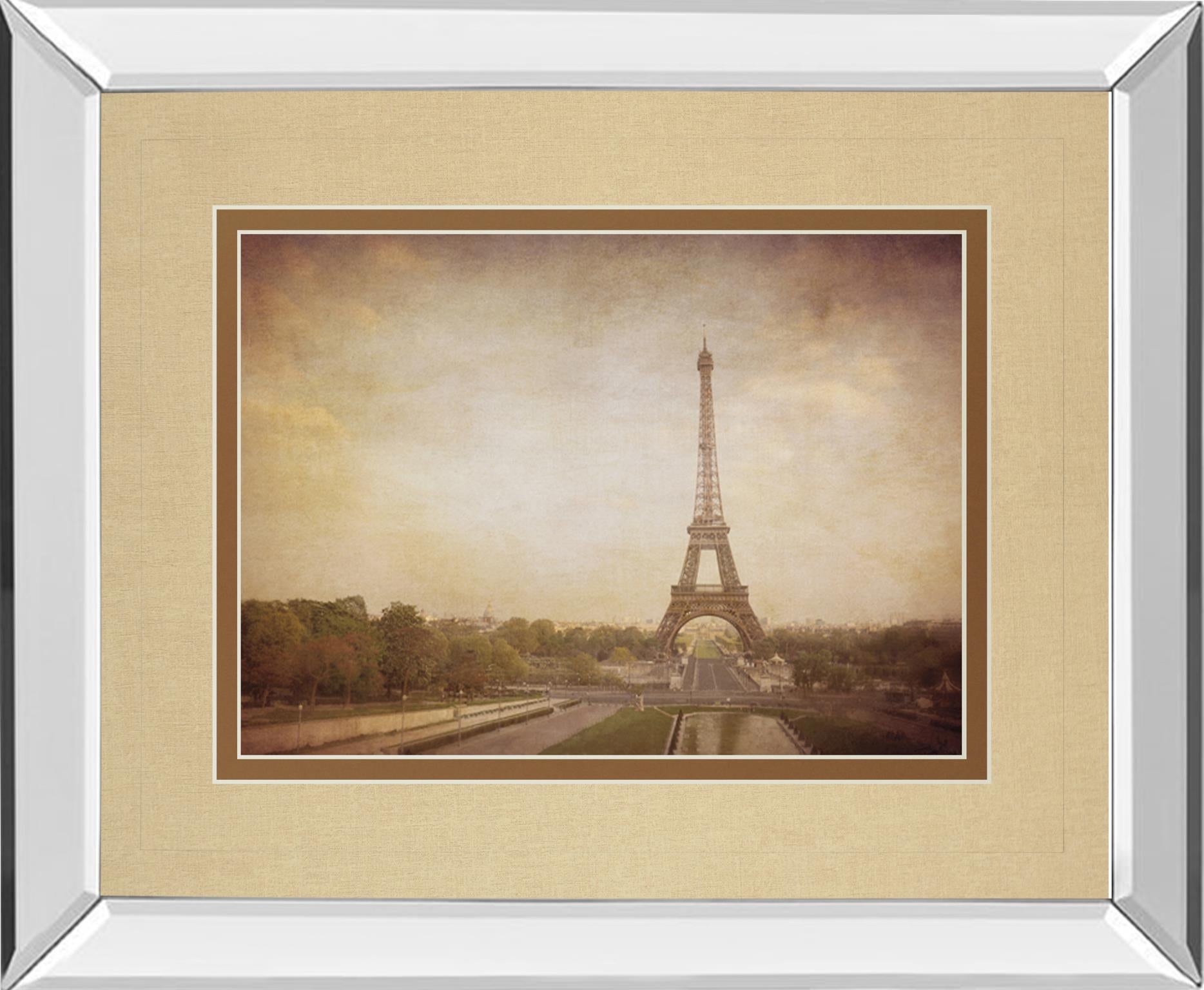 Mirrored Frame Tour De Eiffel By H. Jacks 34X40 Mirror Frame Print