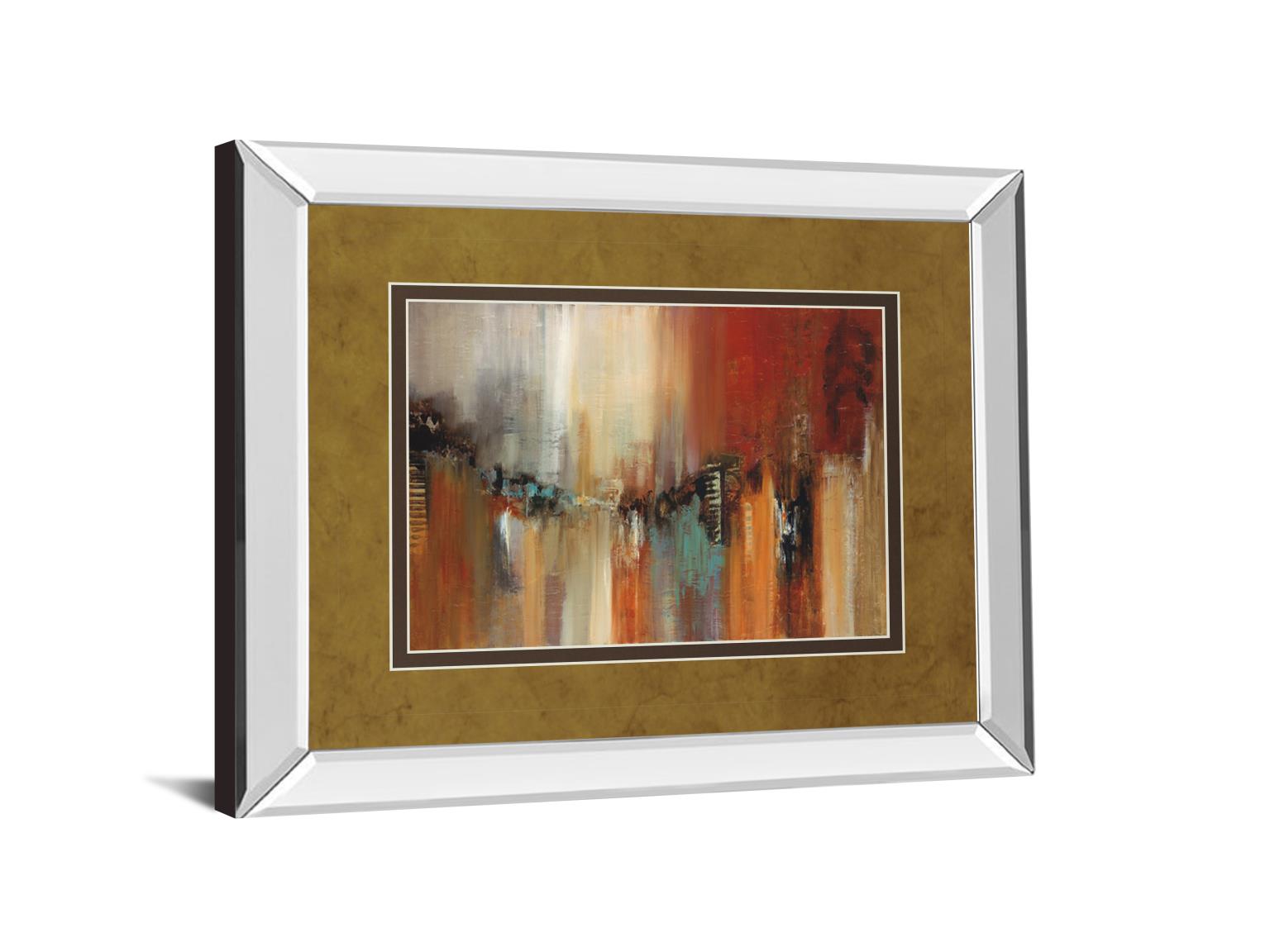 Mirrored Frame Skyline By Cat Tesla 34X40 Mirror Frame Print
