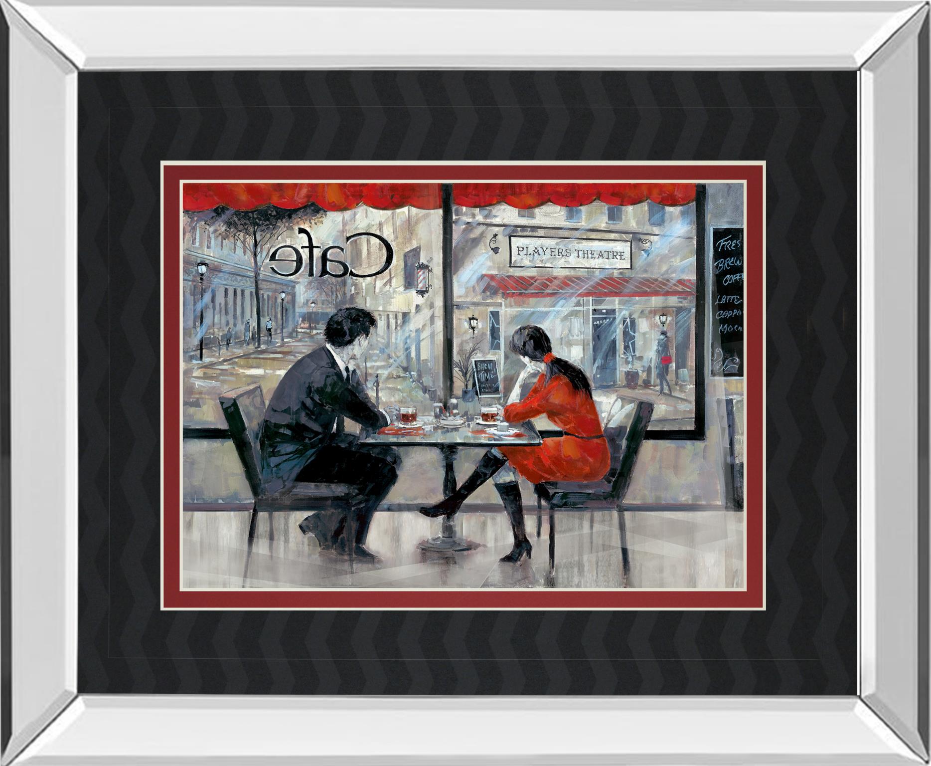 Mirrored Frame Player'S Theatre By Ruanne Manning 34X40 Mirror Frame Print