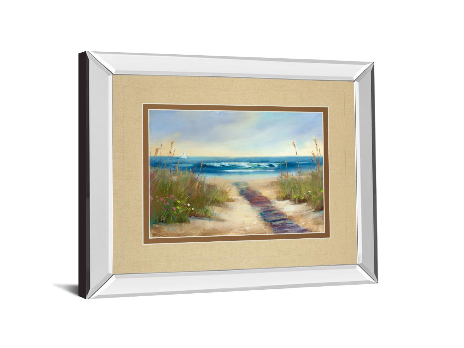 Mirrored Frame Serenity Ii By Karen Marguliss 34X40 Mirror Frame Print