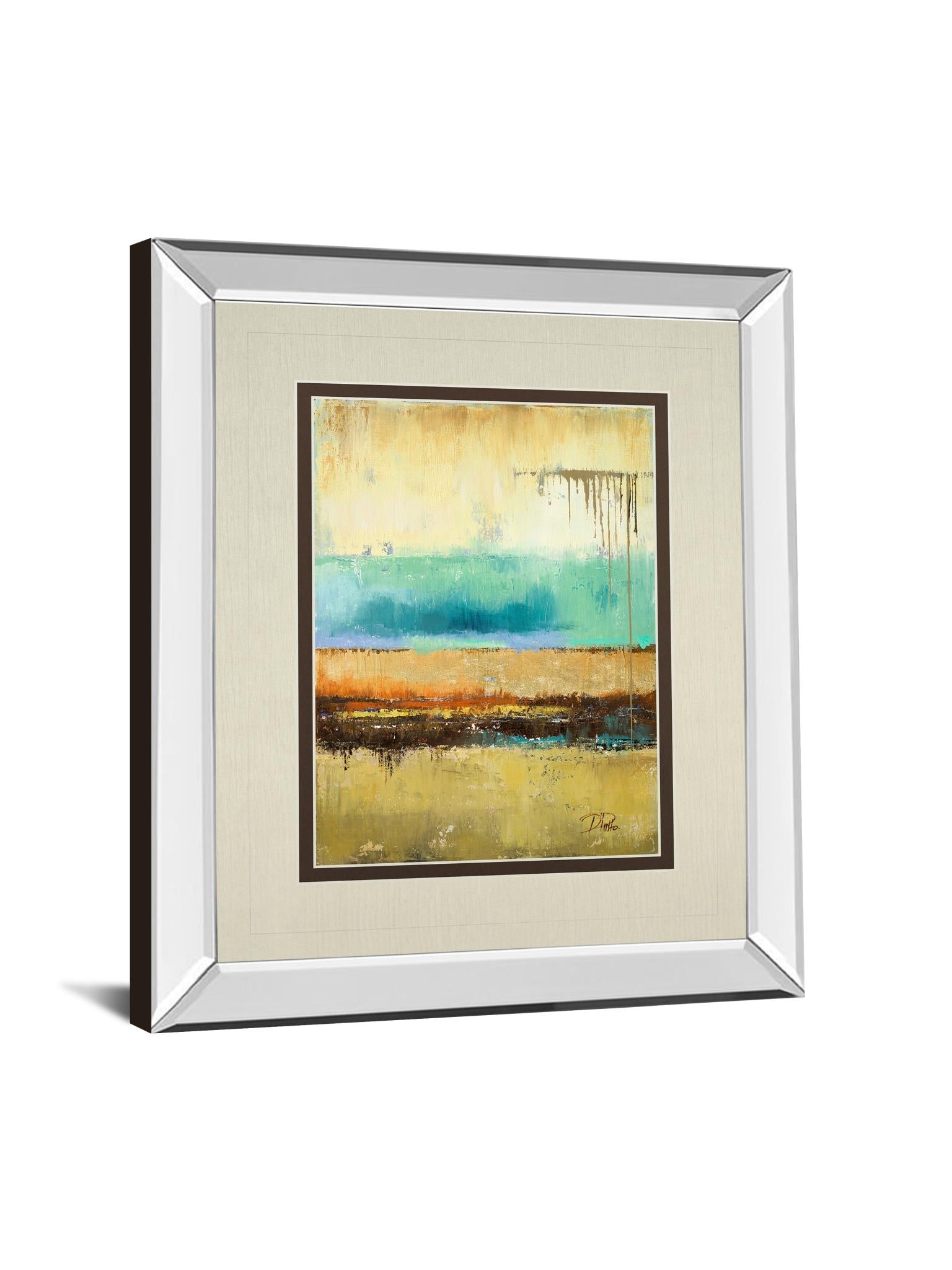 Mirrored Frame Rain I By Patrica Pinto 34X40 Mirror Frame Print