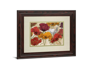 Happy Flowers By Katrina Craven 34X40 Framed Print