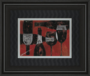 Wine Selection Iii By Daphane Brissonet 34X40 Framed Print