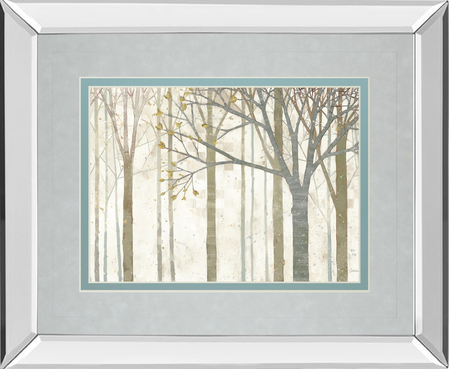 Mirrored Frame In Springtime No Border By Katherine Lowell 34X40 Mirror Frame Print