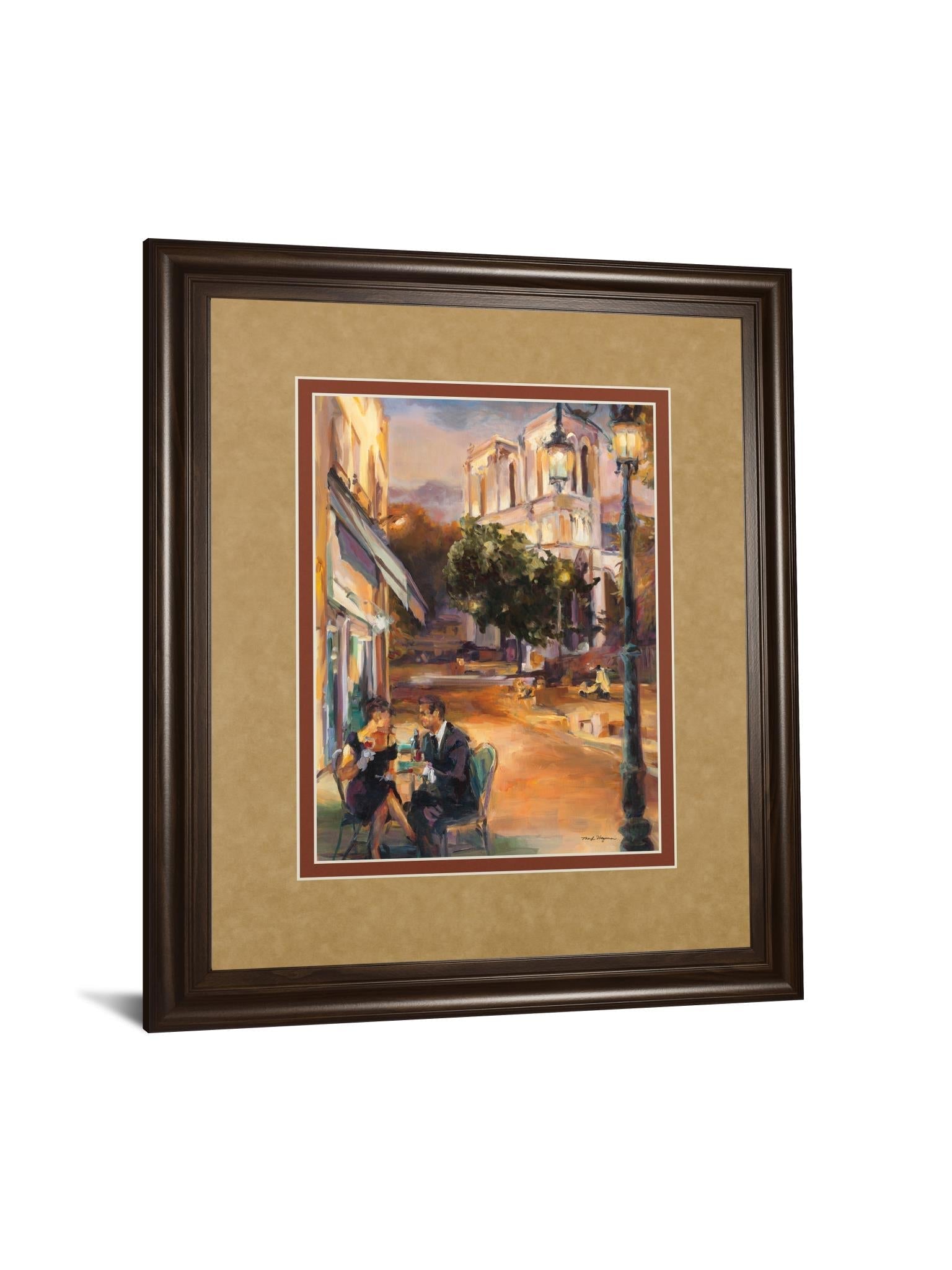 Twilight Time In Paris By Marilyn Hageman 34X40 Framed Print