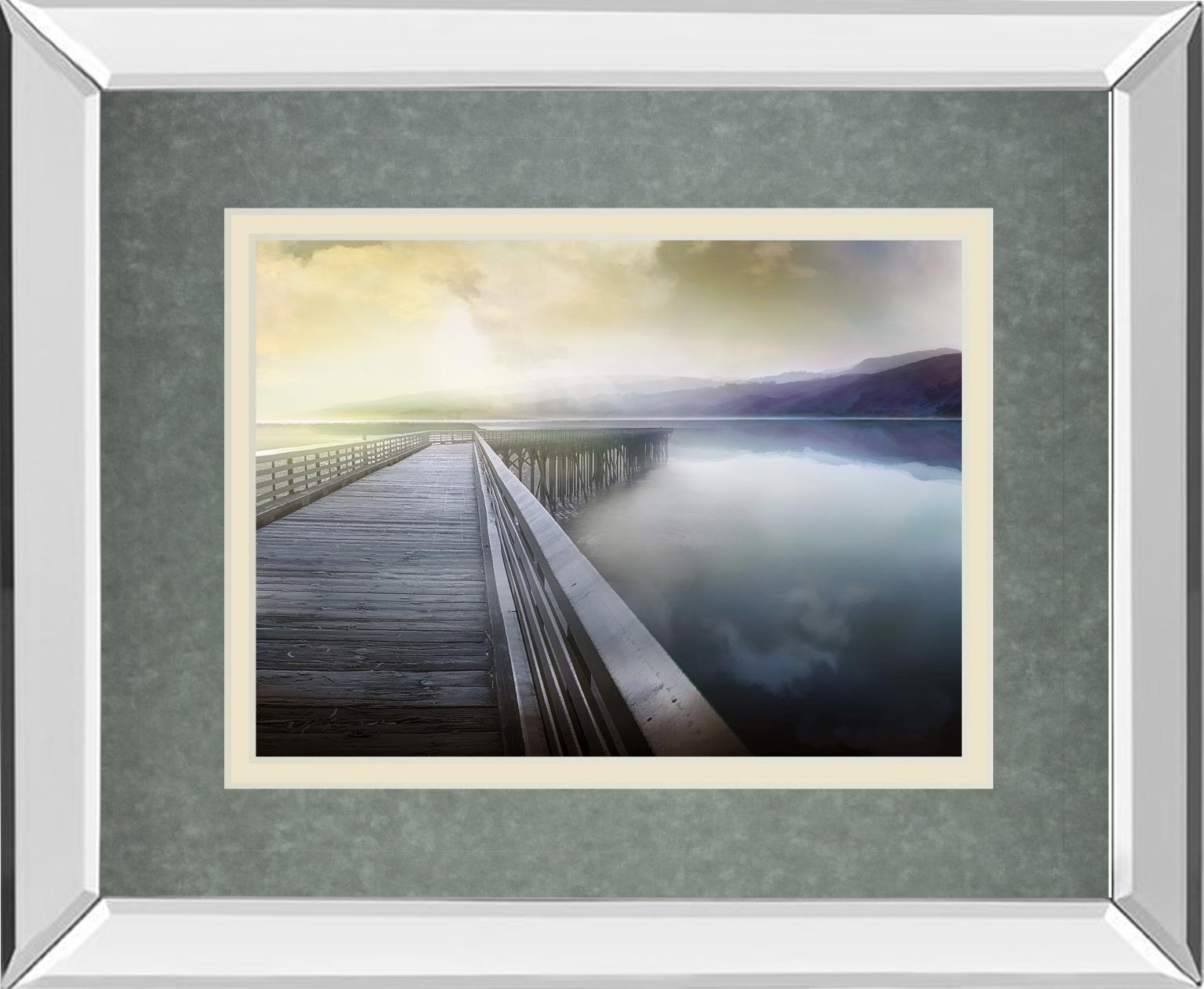 Mirrored Frame Hazy Morning By Michael Calascibetta 34X40 Mirror Frame Print