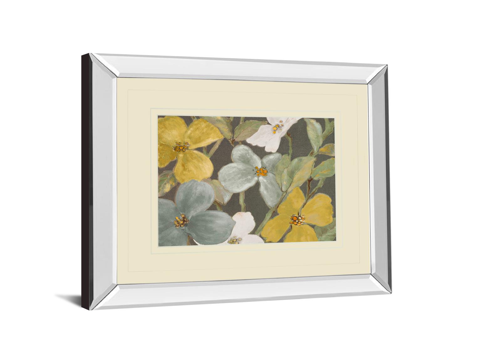 Mirrored Frame Garden Party In Gray 2 By Lanie Loreth 34X40 Mirror Frame Print
