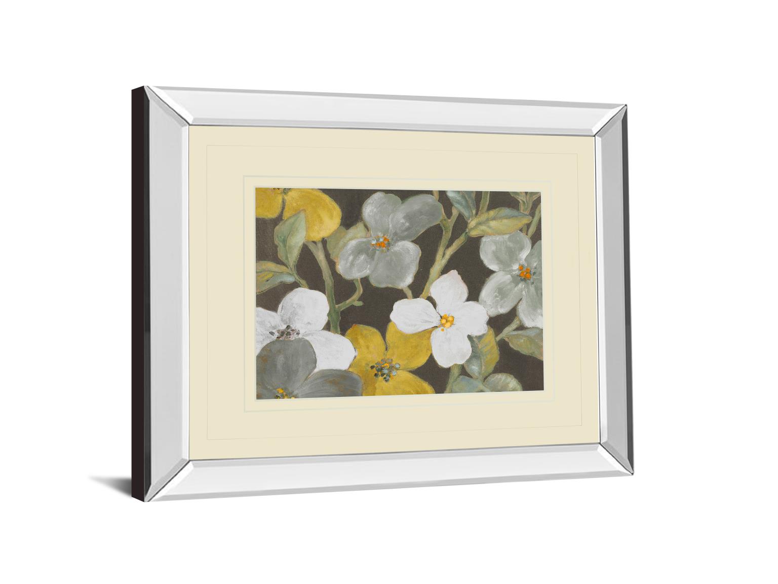 Mirrored Frame Garden Party In Gray 1 By Lanie Loreth 34X40 Mirror Frame Print