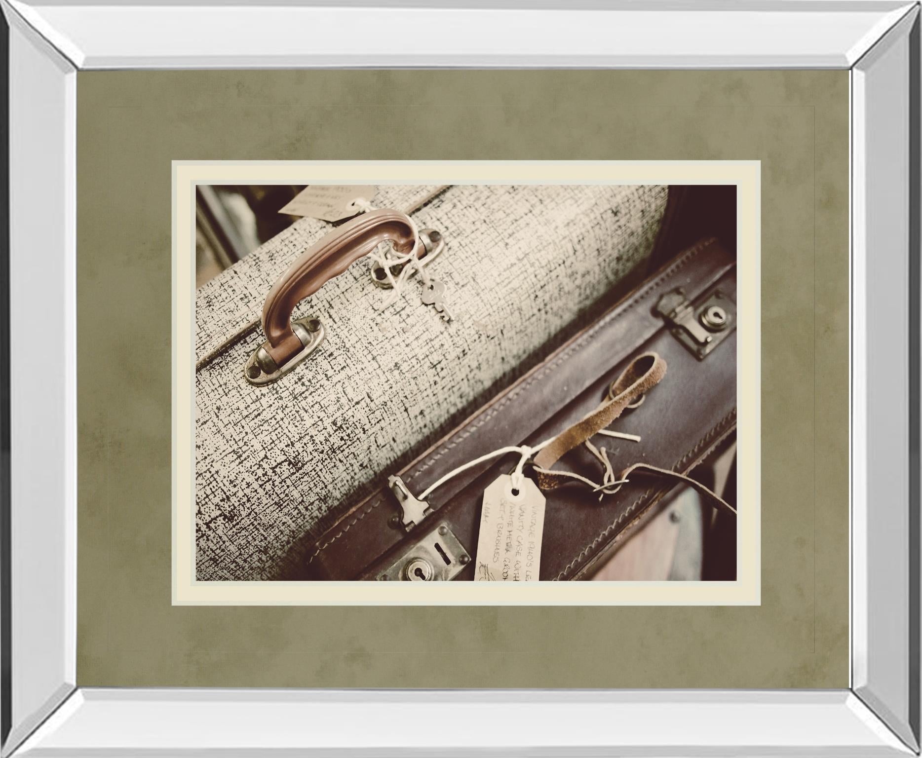 Mirrored Frame Old Travelers By Gail Peck 34X40 Mirror Frame Print