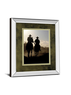 Mirrored Frame Cavaliers By Yann Siwiak 34X40 Mirror Frame Print