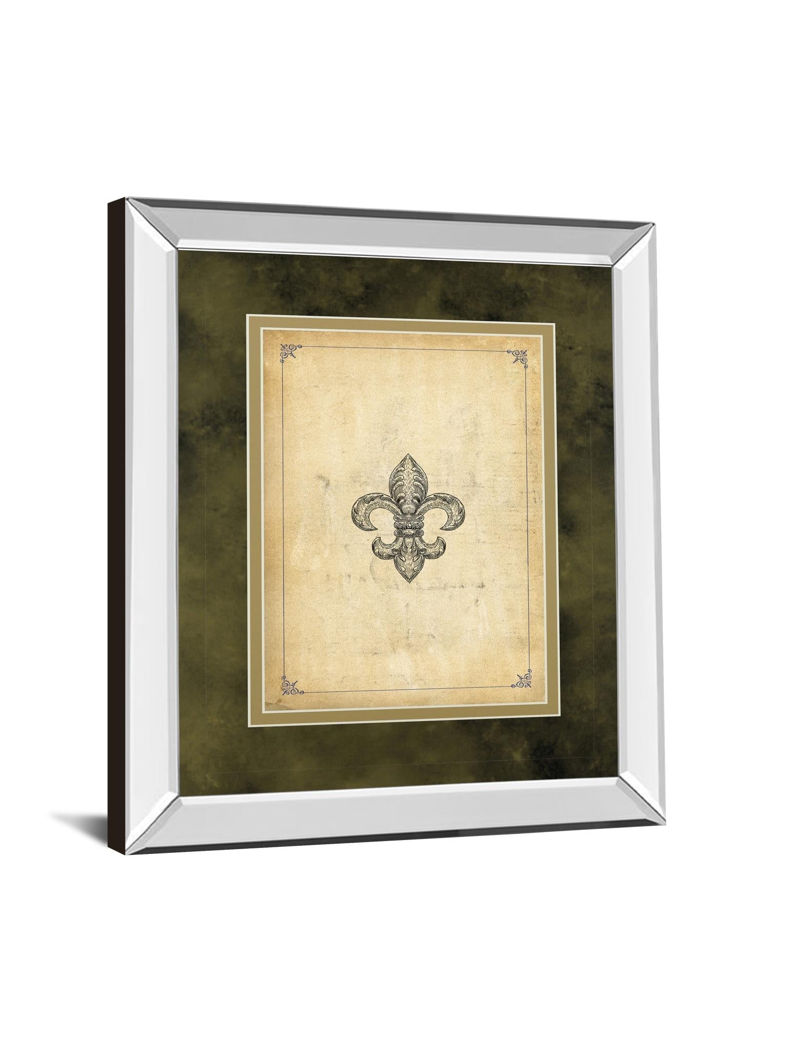 Mirrored Frame Fleur Di Lies Ii By Alexey Paviuts 34X40 Mirror Frame Print