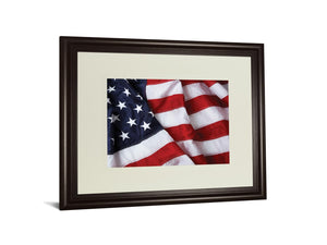 American Flag By Kikk 34X40 Framed Print