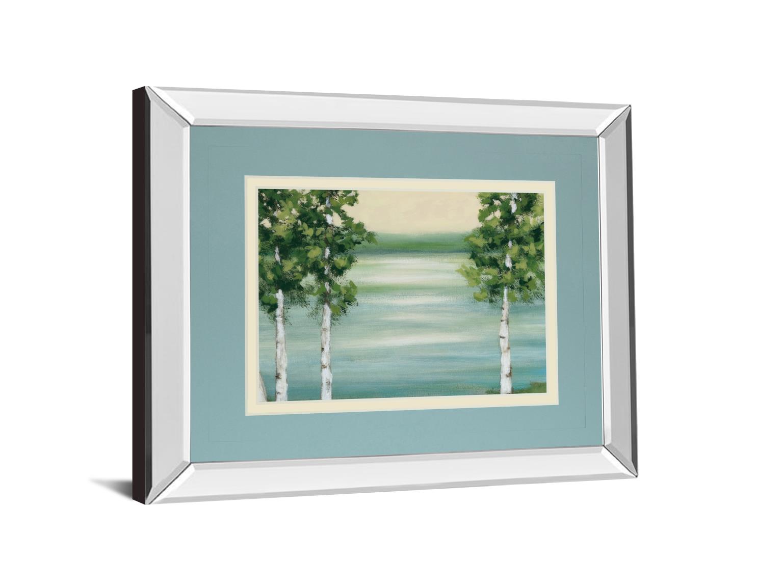 Mirrored Frame Quiet Lake By Rita Vindeszia 34X40 Mirror Frame Print