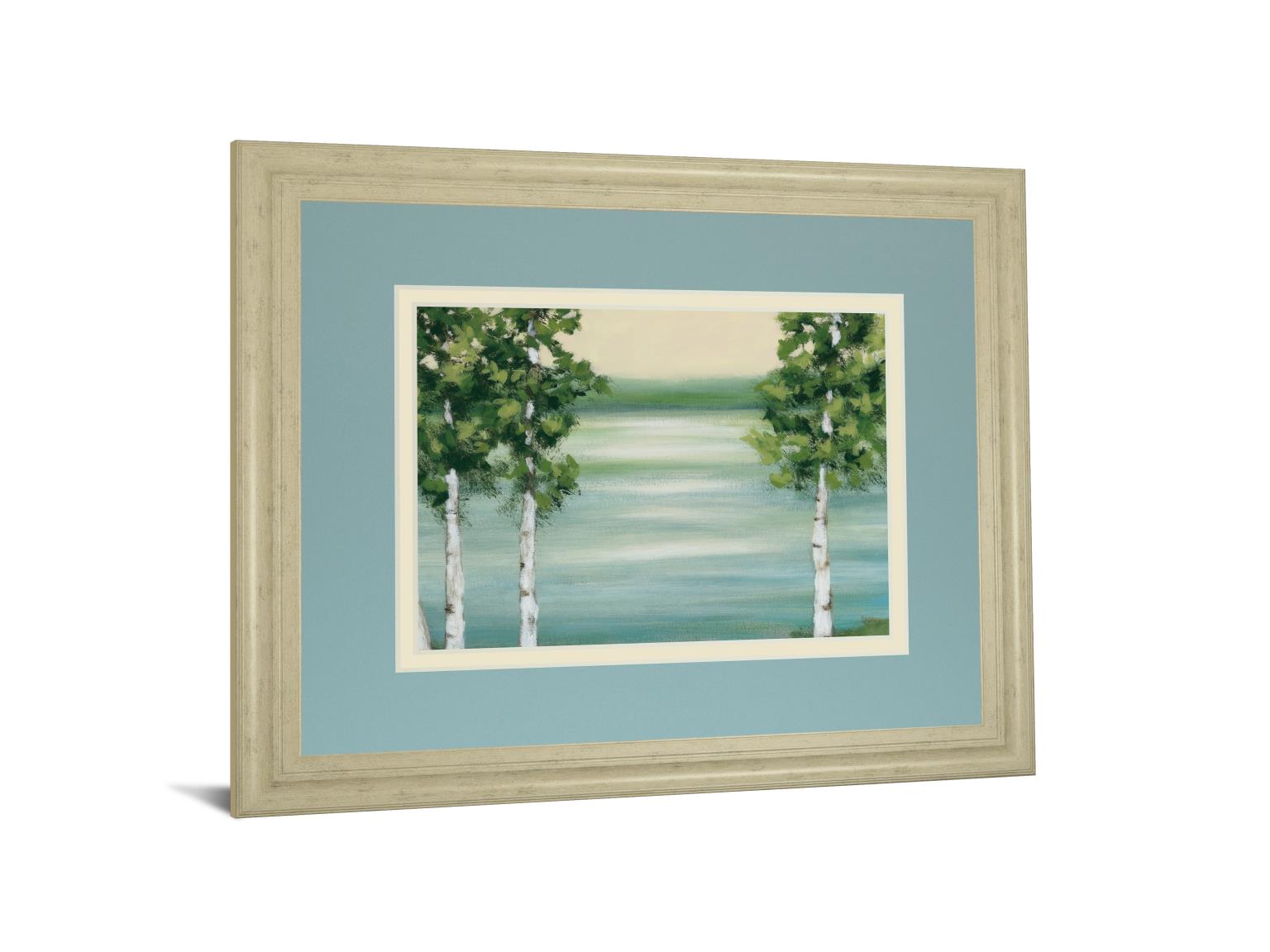 Quiet Lake By Rita Vindeszia 34X40 Framed Print