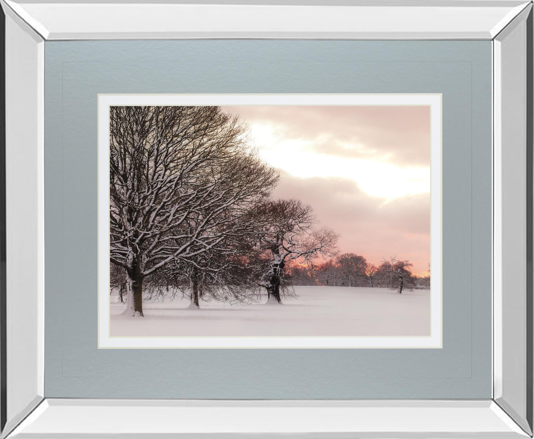 Mirrored Frame Rosy Sunset By Frank Assaf 34X40 Mirror Frame Print
