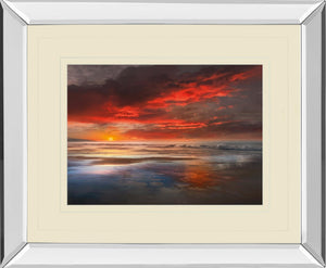 Mirrored Frame Before The Moon By Mike Calascibetta 34X40 Mirror Frame Print