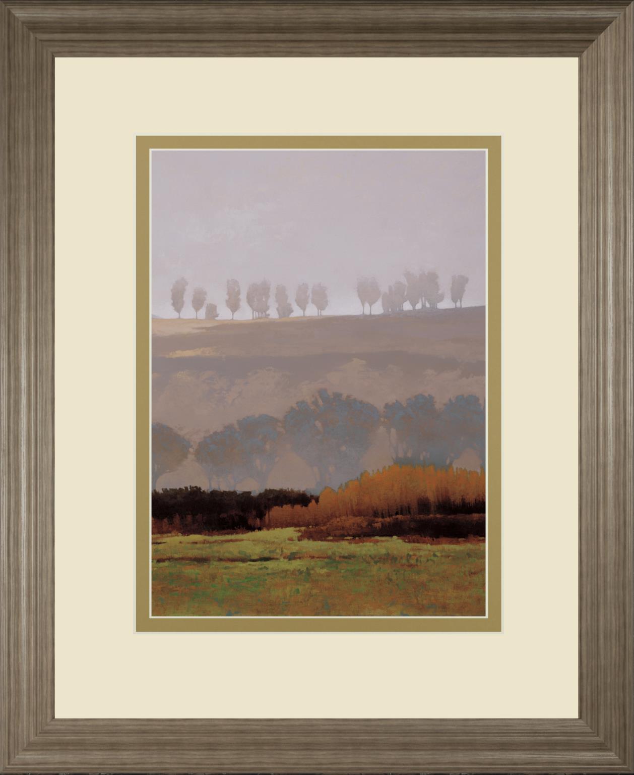 Trees Above The River By M. Bohne 34X40 Framed Print