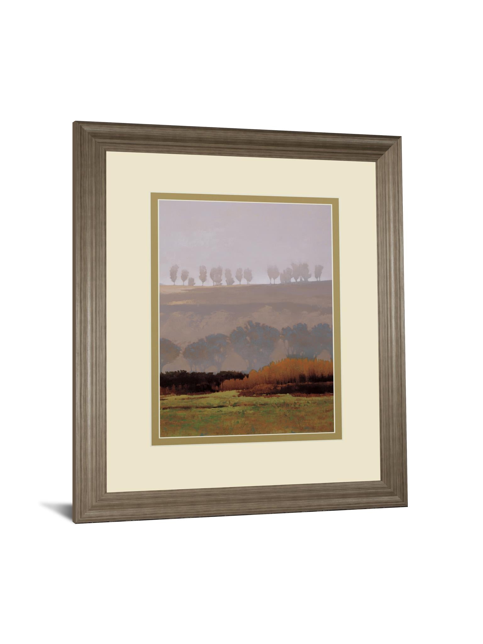 Trees Above The River By M. Bohne 34X40 Framed Print