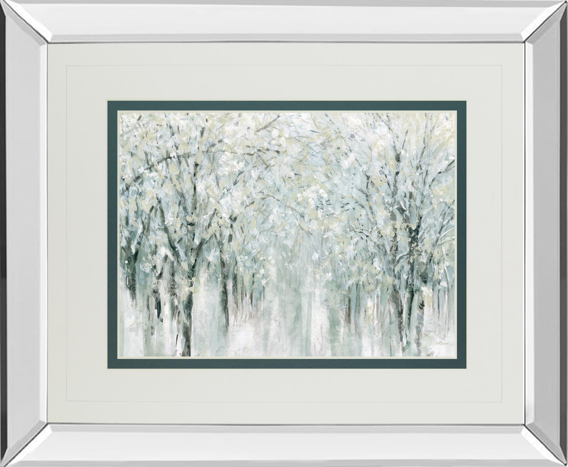 Mirrored Frame Winter Mist By Carol Robinson 34X40 Mirror Frame Print