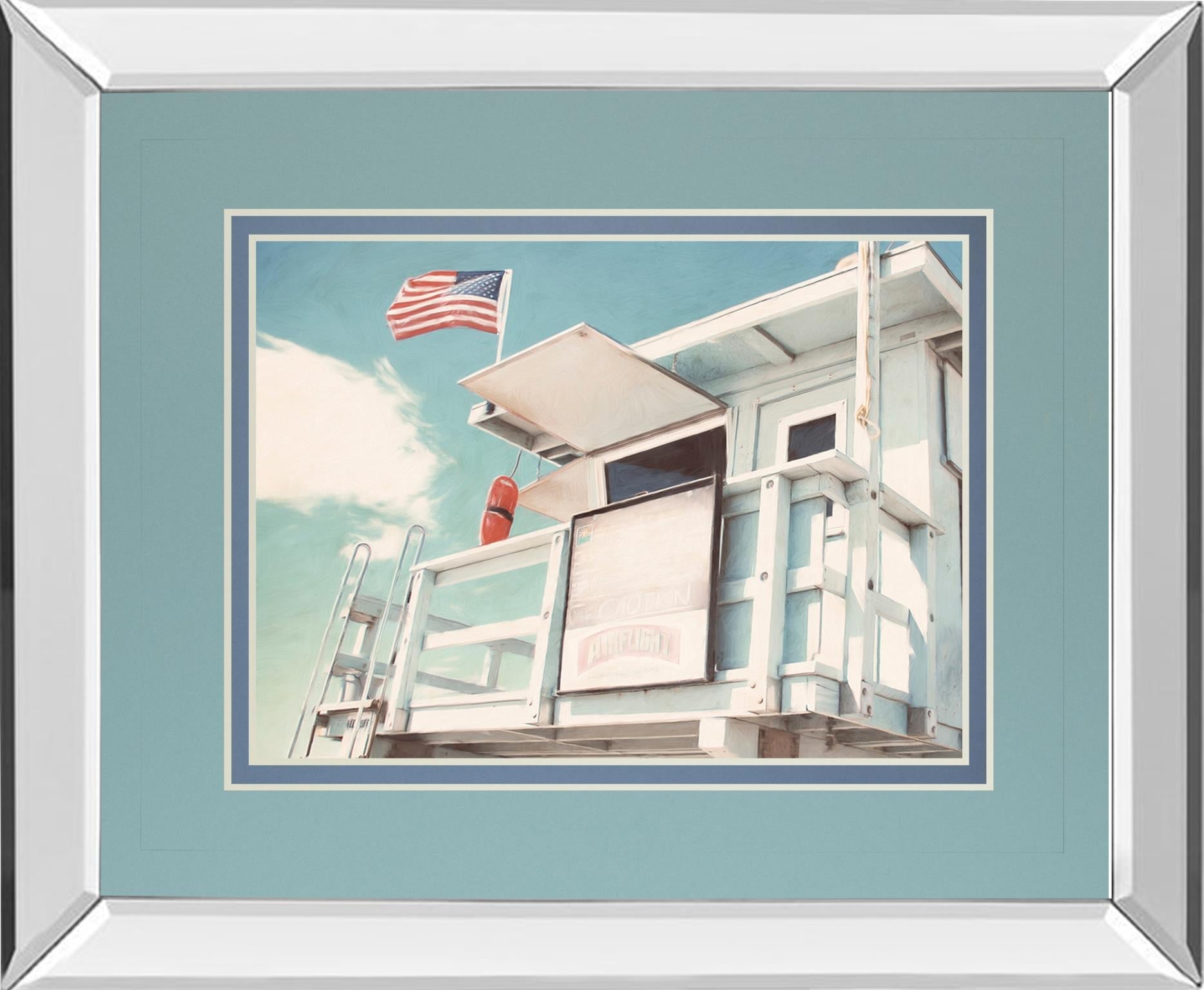 Mirrored Frame The Cabin By Natasia Cook 34X40 Mirror Frame Print