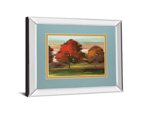Mirrored Frame Tress In Motion By Alison Pearce 34X40 Mirror Frame Print