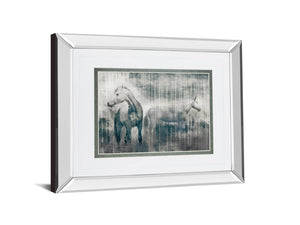 Mirrored Frame Grey Serenade By Edward Selkirk 34X40 Mirror Frame Print