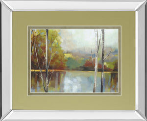 Mirrored Frame Still Water By Trent Thompson 34X40 Mirror Frame Print