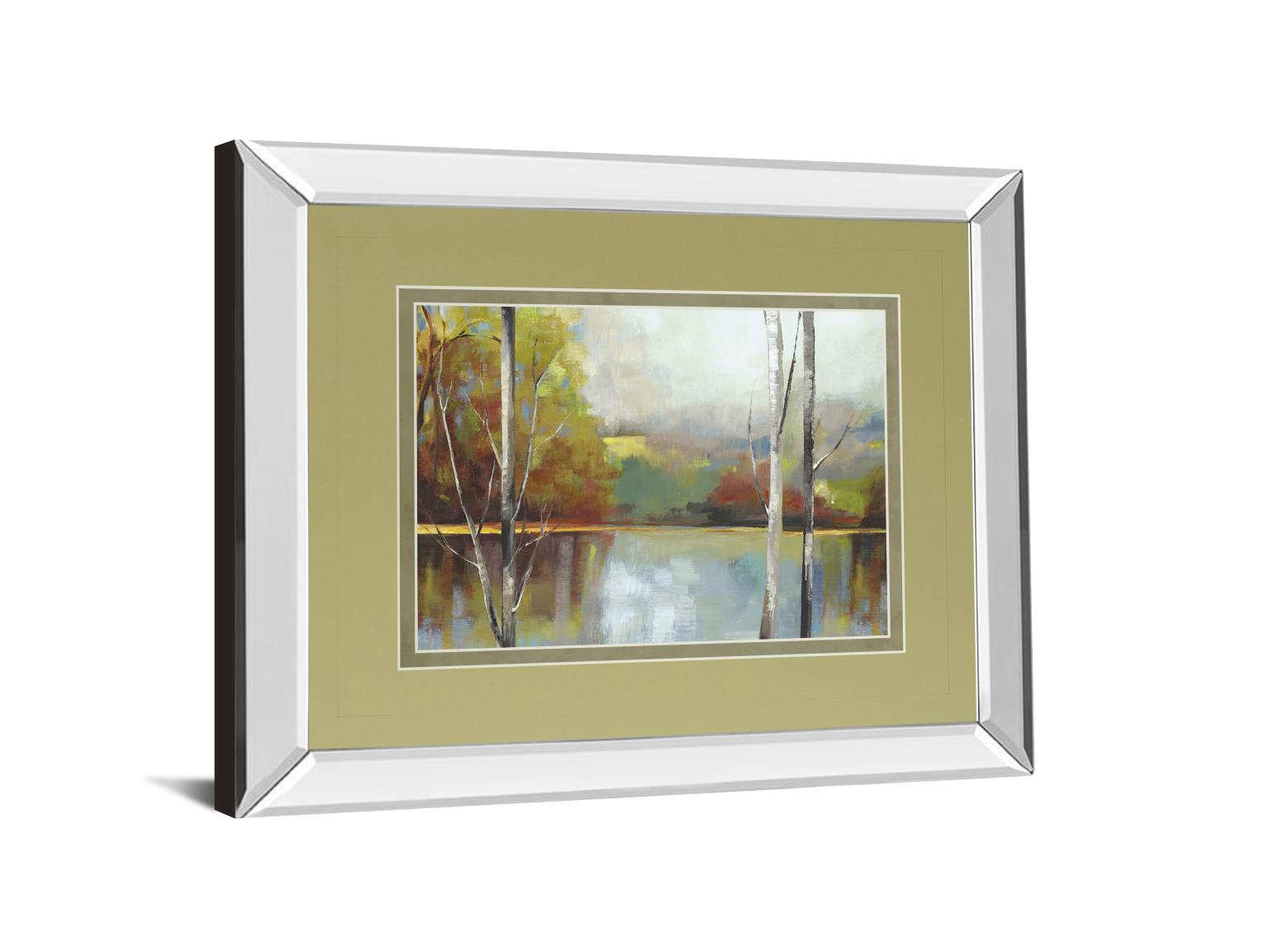 Mirrored Frame Still Water By Trent Thompson 34X40 Mirror Frame Print