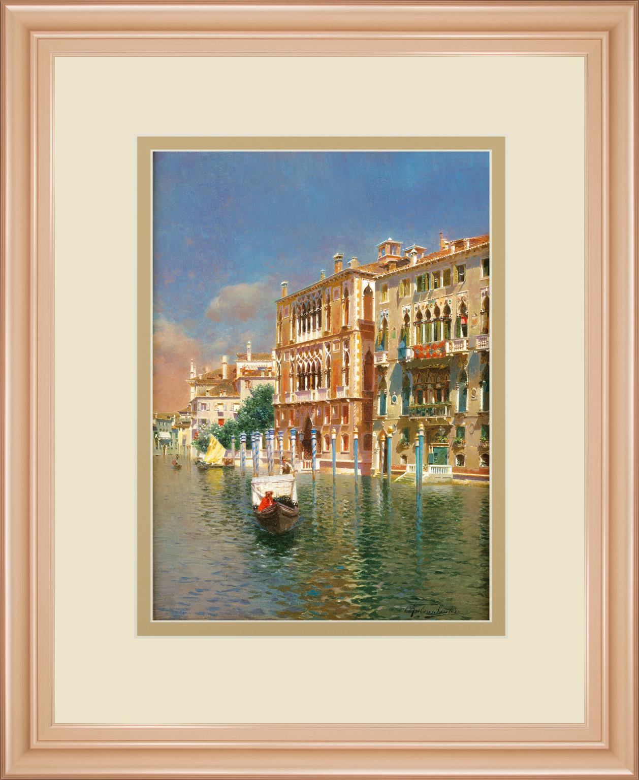 The Grand Canal, Venice By Rubens Santora 34X40 Framed Print