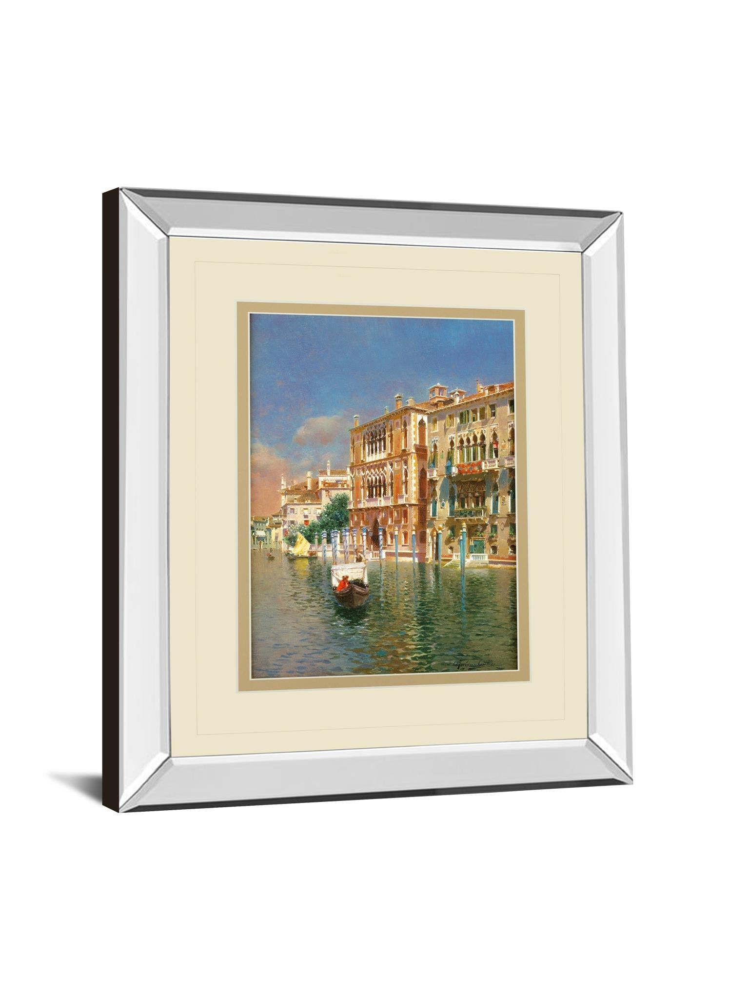 Mirrored Frame The Grand Canal, Venice By Rubens Santora 34X40 Mirror Frame Print