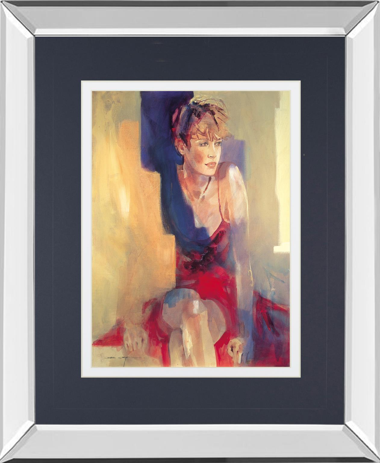 Mirrored Frame Odalisque L By Christine Comyn 34X40 Mirror Frame Print