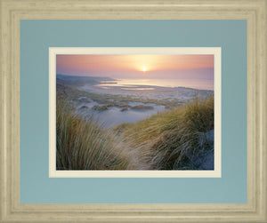 Budle, Misty Sunset By Joe Cornish 34X40 Framed Print