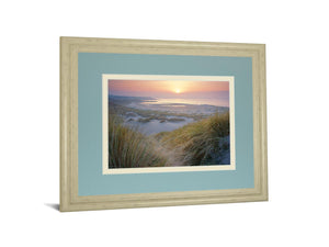 Budle, Misty Sunset By Joe Cornish 34X40 Framed Print